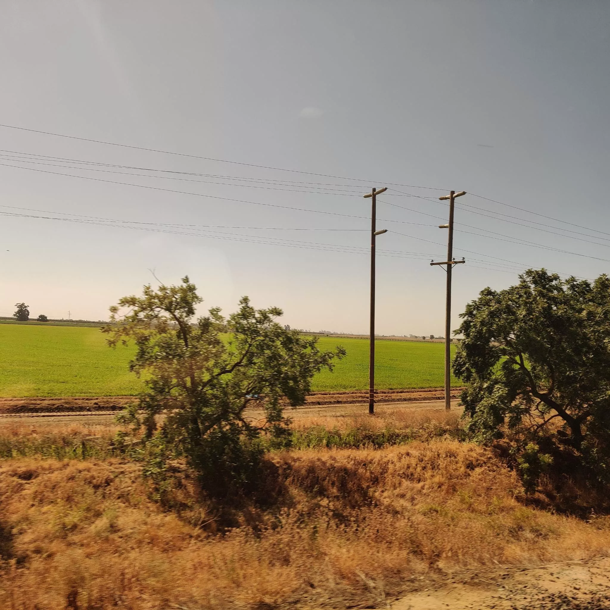 PG&E powerlines over 
California