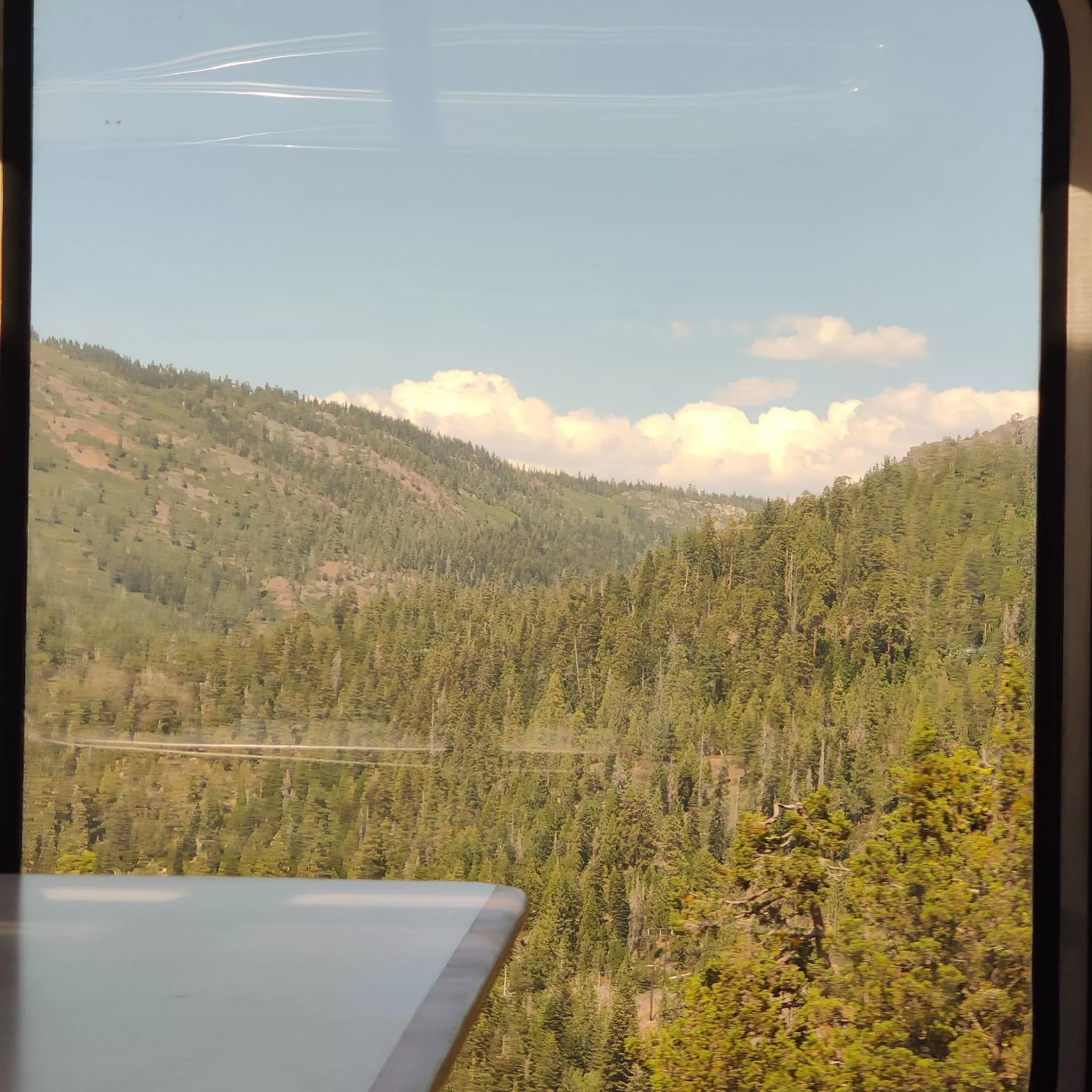 Clouds over Tahoe mountains