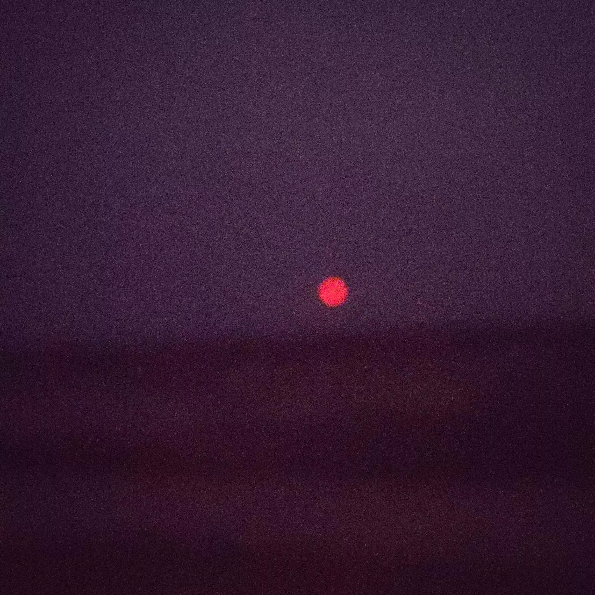 Nighttime moon over Nevada