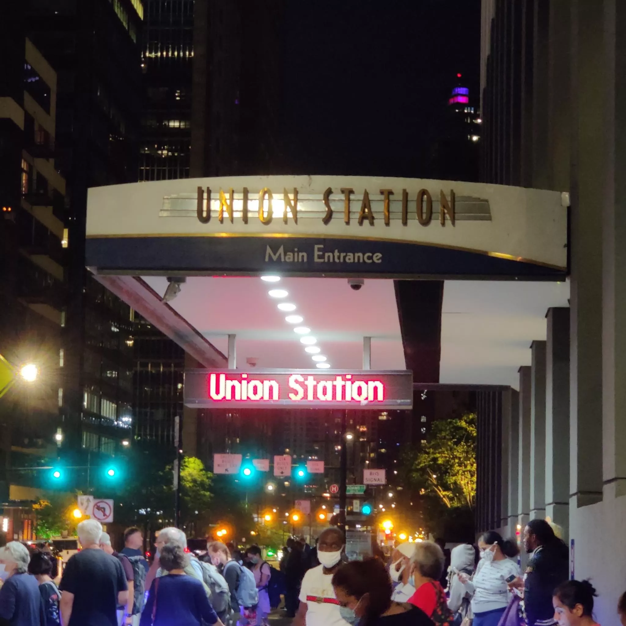 Chicago's Union Station Entrance.